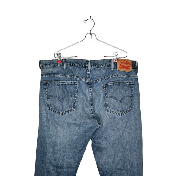 Levi's 569 Men's Jeans Loose Straight Fit Classic Hi-Rise Pants Denim Blue Sz.40 - Picture 4 of 12